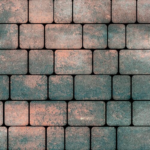 Тротуарная плитка Инсбрук Альт, 60 мм, ColorMix Штайнрус, гладкая
